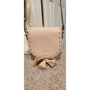 VICTORIA'S SECRET Bag Small Crossbody Purse Studded Faux Leather Light Pink